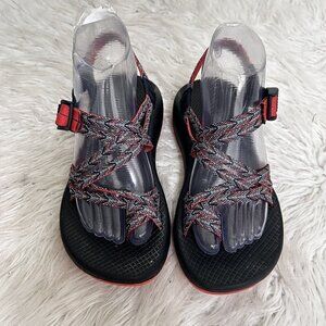 Chaco ZX2 Motif Eclispe Cloud Sandals Outdoors Water Red Strappy Womens 8